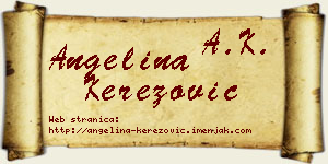 Angelina Kerezović vizit kartica